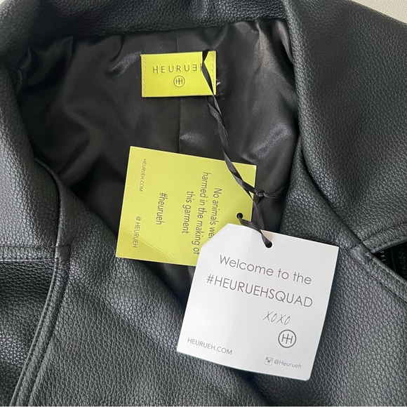 NWT HEURUEH Faux Leather/Faux Fur
Moto jacket - Picture 2 of 10